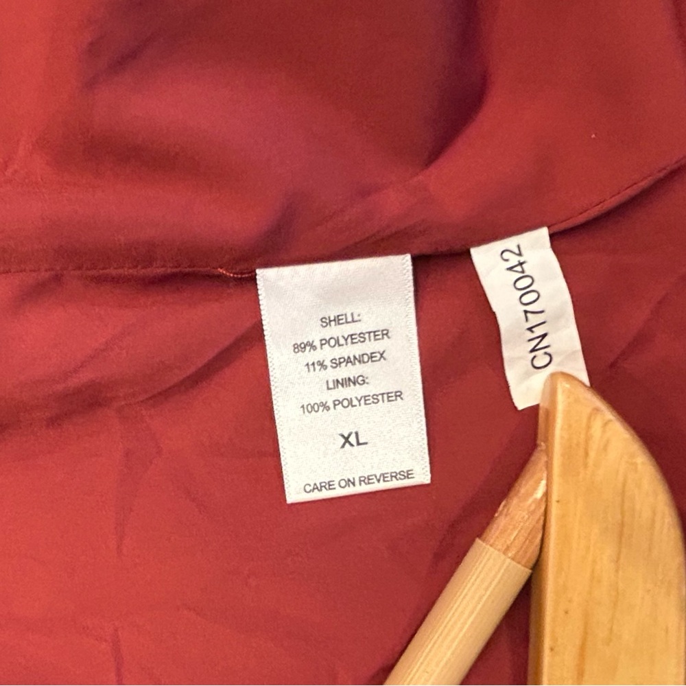 Women’s New York & co Chic Burgundy Striped Women's Blazer size XL - Picture 5 of 5